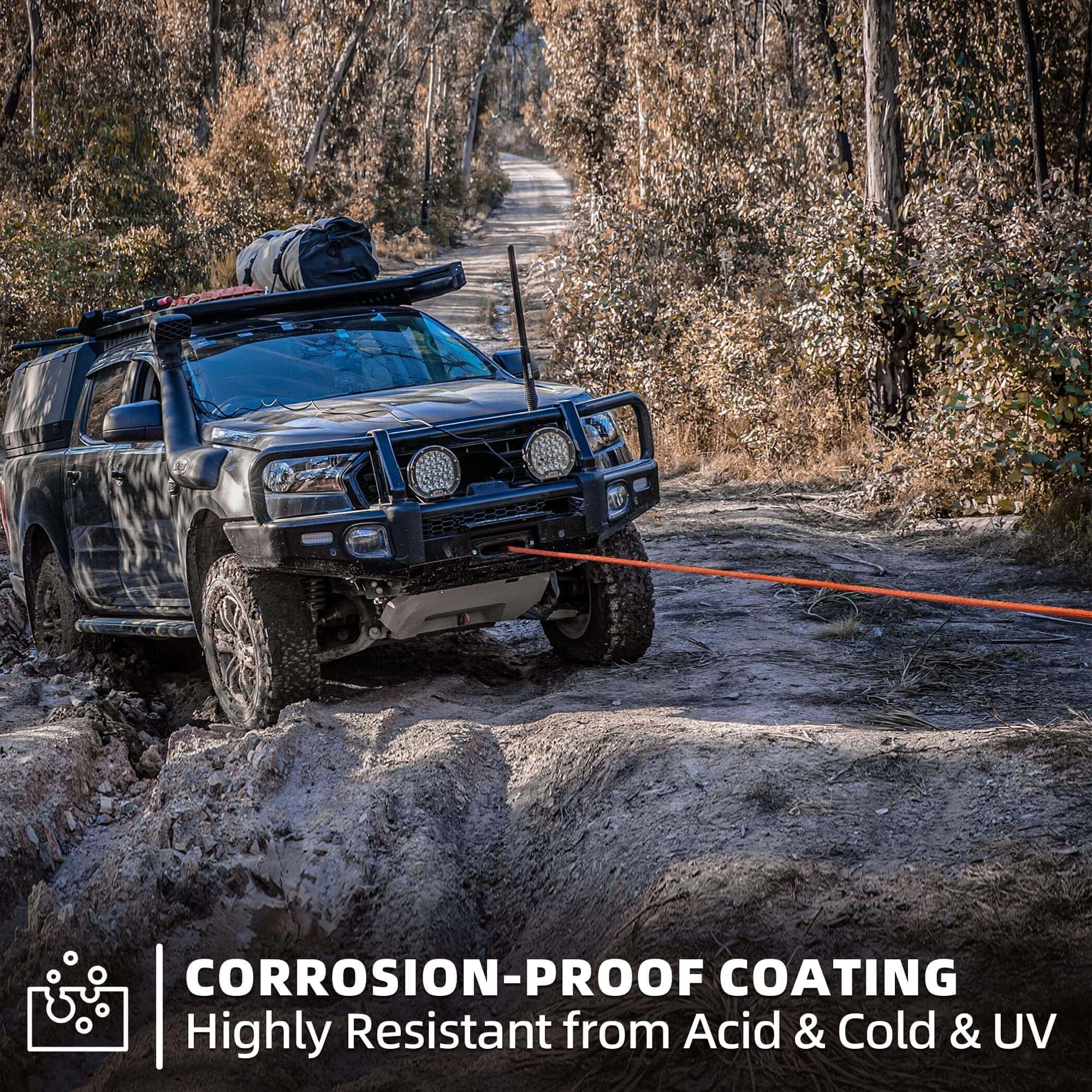 Kit de Cable de Cuerda de Malacate Sintético SAMOUT: 1/2in - Imagen 5