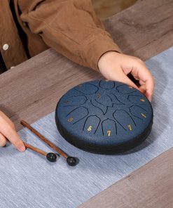 Steel Tongue Drum ZXZYHFTY, 6 Pulgada 11 Nota Tambor de