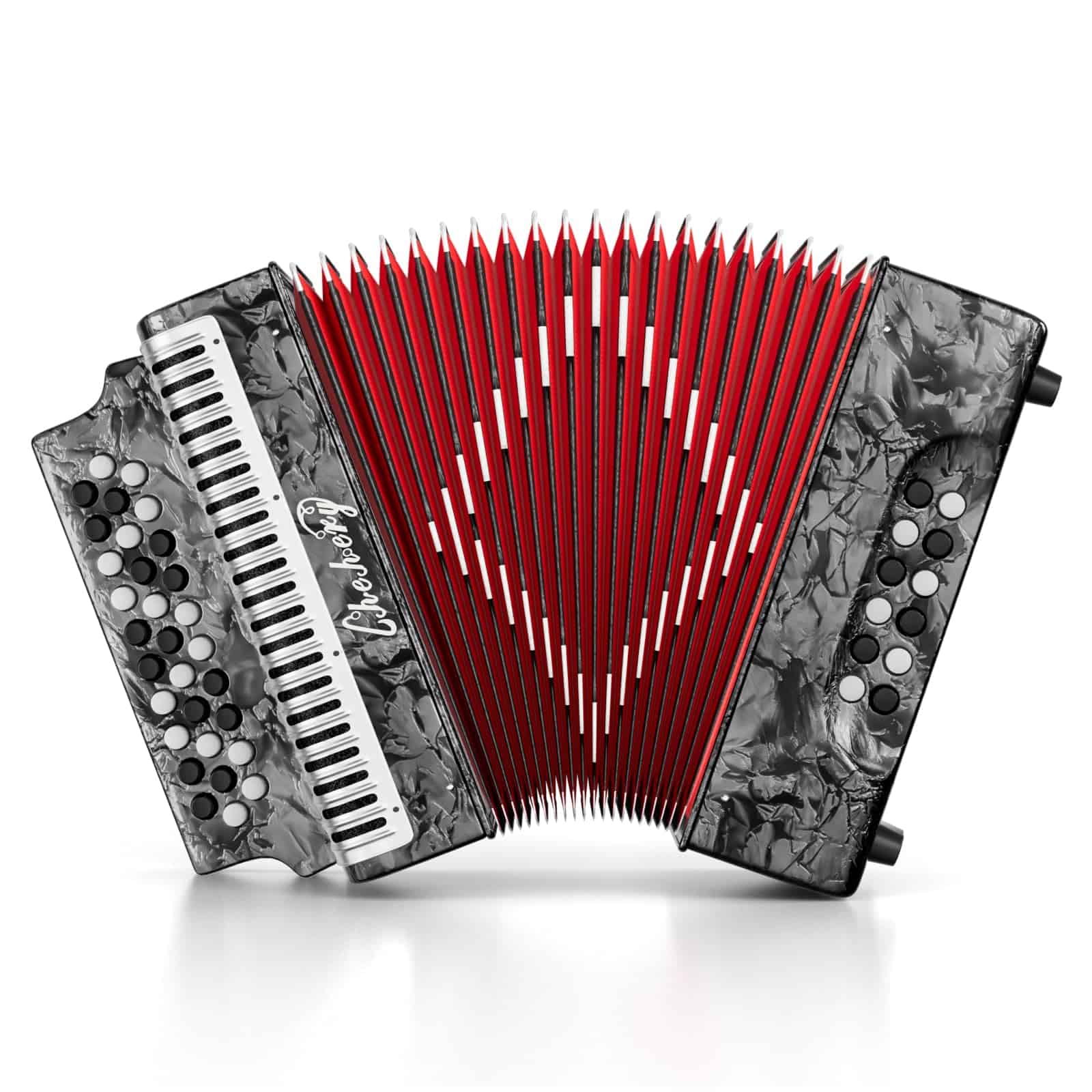 Acordeón Diatónico de 31 Teclas, 12 Bajos, G/C/F,