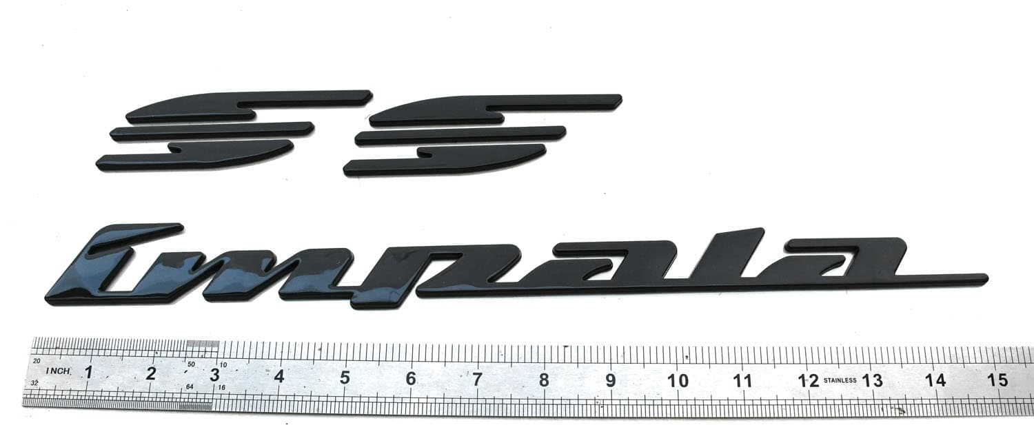 2Pcs 94-96 Impala Ss Emblemas de Panel Trasero 3D - Imagen 8