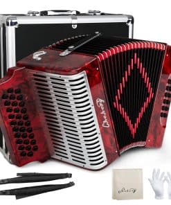 Acordeón - 31 Teclas 12 Bajos Diatónico G/C/F con Diseño