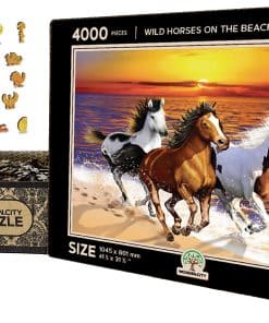 Rompecabezas de madera de 4000 piezas - Caballos salvajes