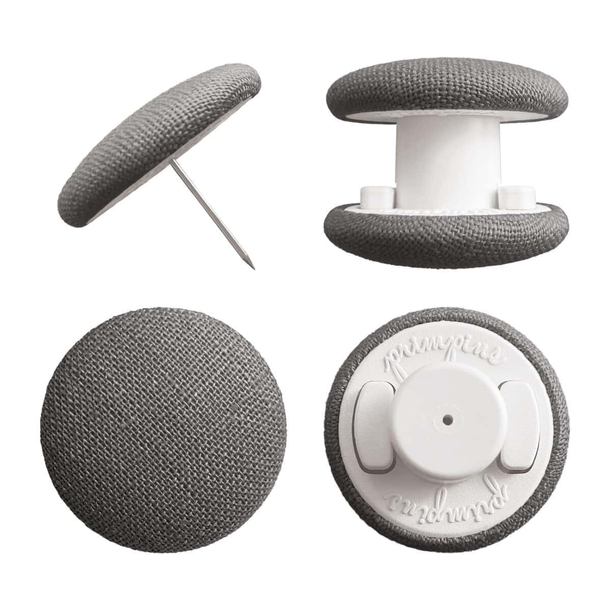 Clips para Edredón Primpins - Lino Clásico - -Gris Oscuro