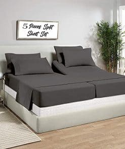 Juego de sábanas Split King para cama ajustable - Lujo de