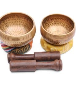 Auténtico Cuenco Tibetano de 7 Planetas, Set de Cuenco de