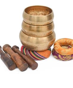 Set de Cuencos Tibetanos - Set de Meditación de 3 Cuencos