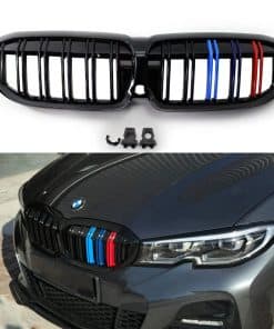 Parrilla Delantera Doble Línea Brillante M-Color Compatible