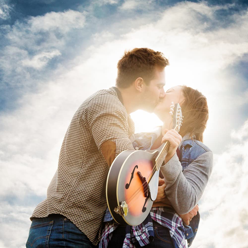 Mandolina Acústica de Estilo A Eavnbaek de 8 Cuerdas con - Imagen 8