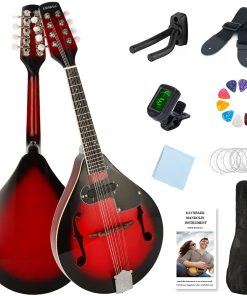 Mandolina Acústica de Estilo A Eavnbaek de 8 Cuerdas con