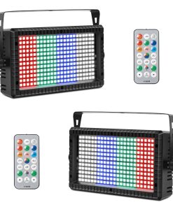 Luz Estroboscópica LED RGB 3 en 1 Luces de Efecto 48 Zonas