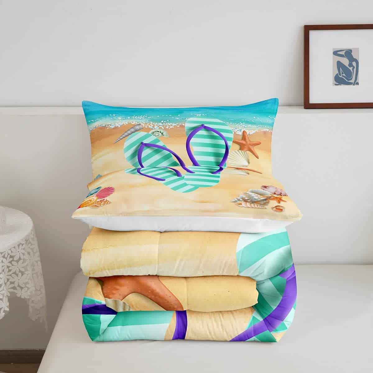 Juego de Edredón Flip Flop Homewish, Juego de Ropa de Cama - Imagen 6