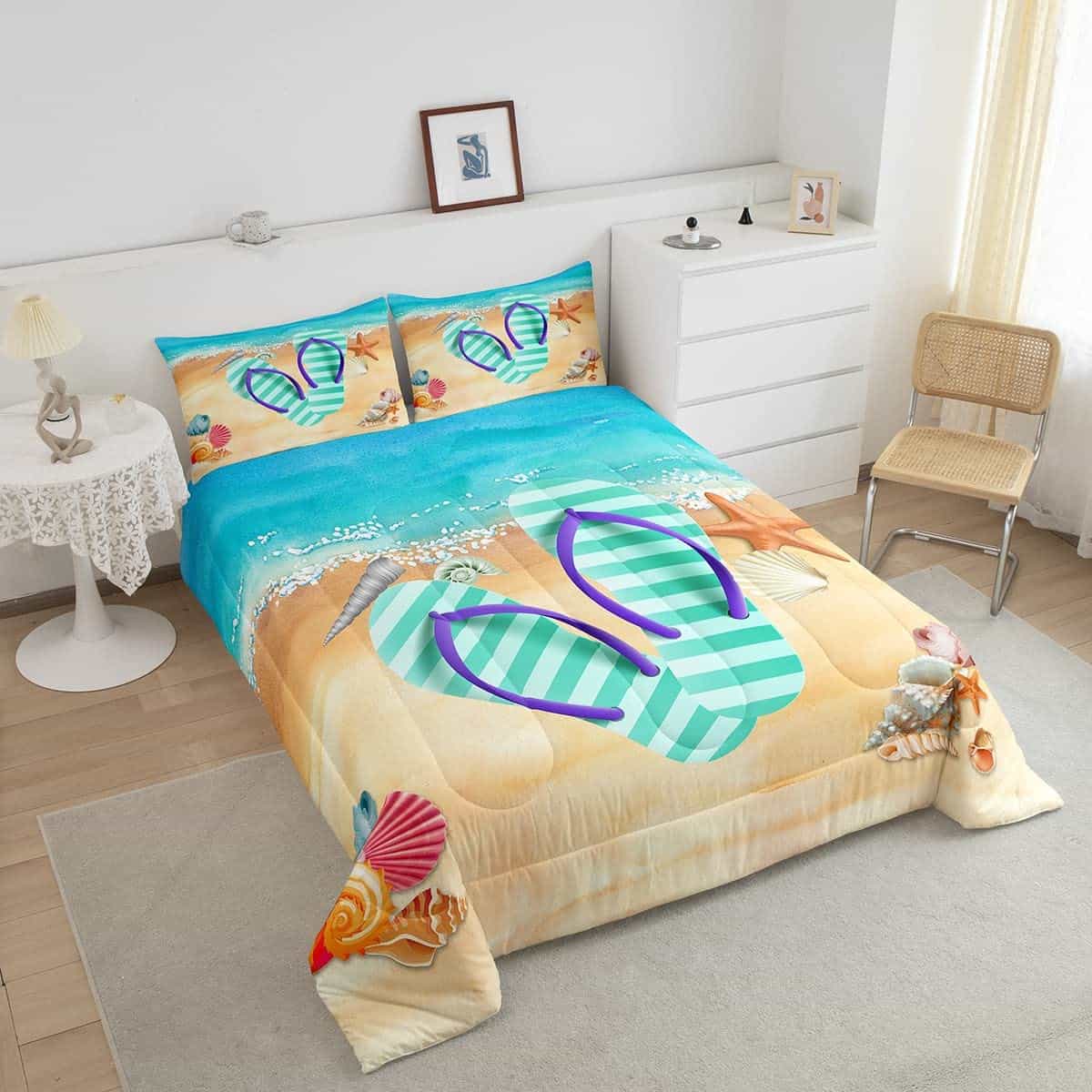 Juego de Edredón Flip Flop Homewish, Juego de Ropa de Cama - Imagen 5