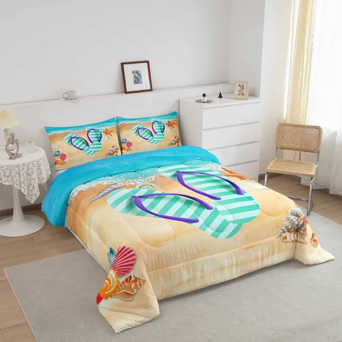 Juego de Edredón Flip Flop Homewish, Juego de Ropa de Cama - Imagen 4