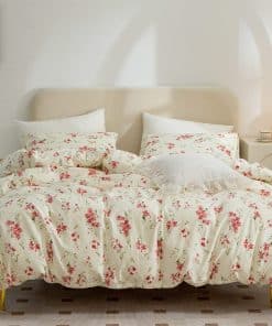 Juego de Funda de Edredón Floral para Dos Plazas, Suave