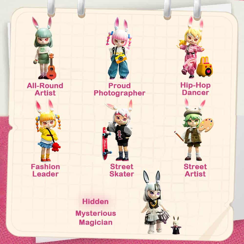 BEEMAI Bonnie The Journey of Streets Series 6PCs 1/12 BJD - Imagen 3