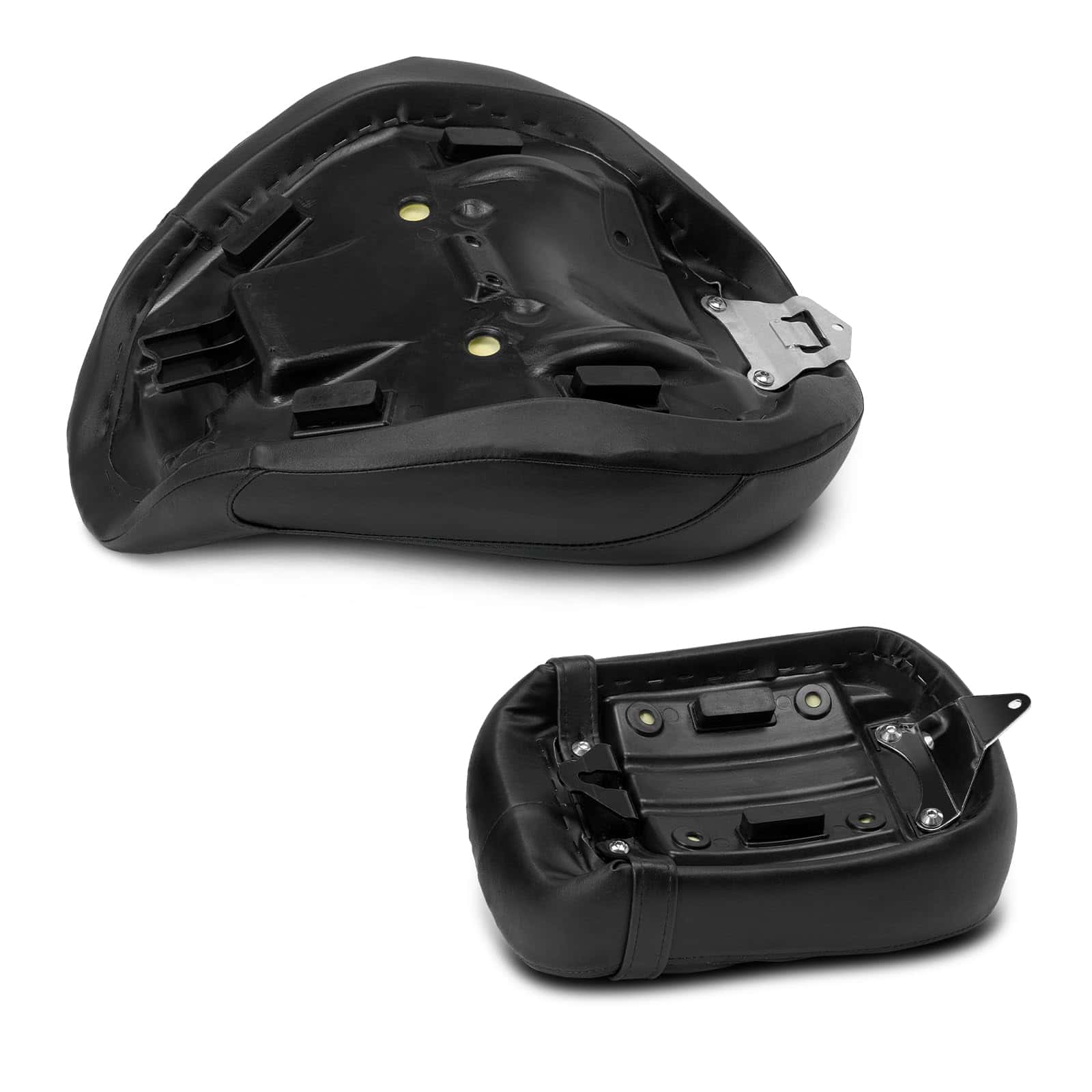 Asiento de Conductor y Pasajero de Motocicleta Negro Sin - Imagen 6