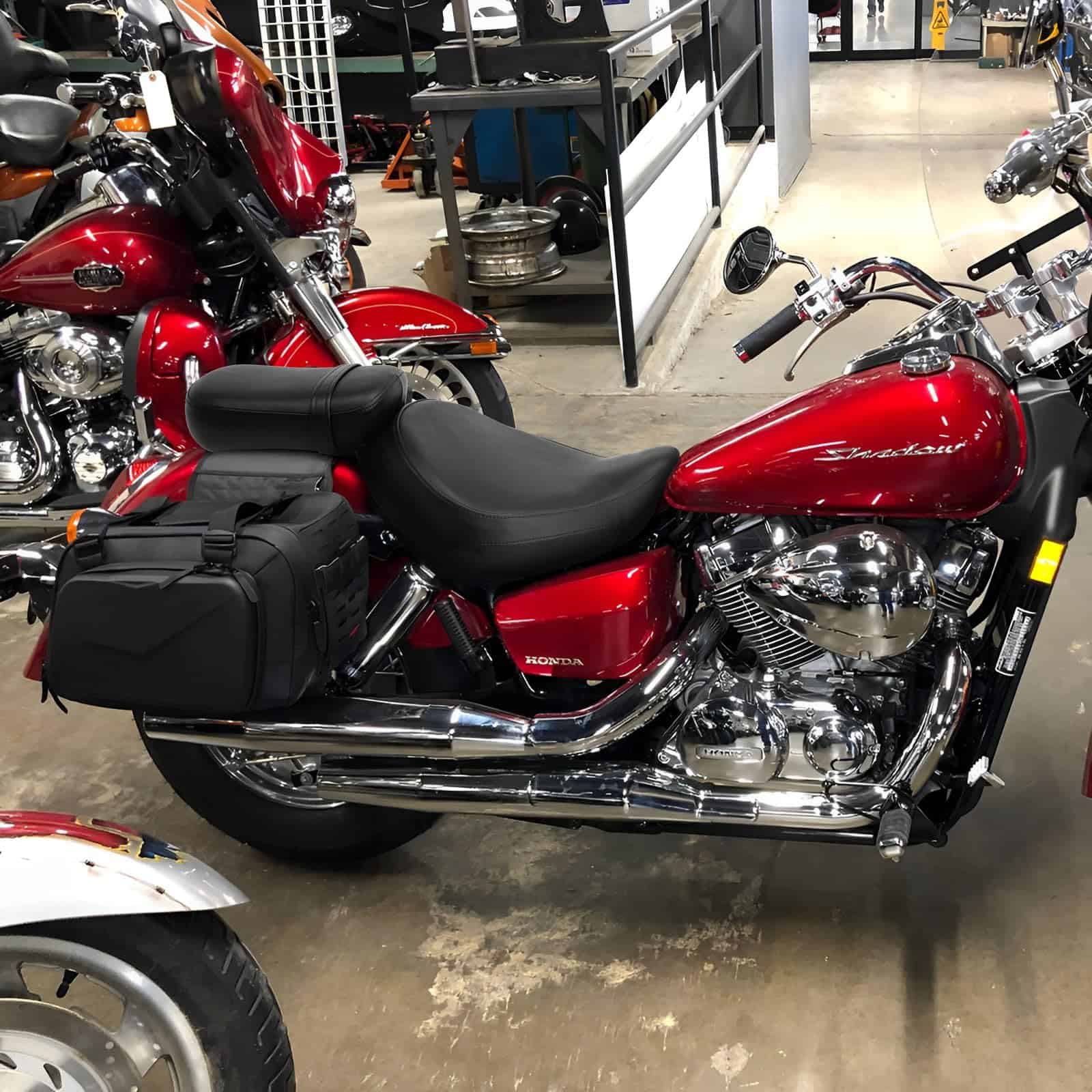 Asiento de Conductor y Pasajero de Motocicleta Negro Sin - Imagen 7