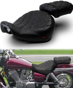 Asiento de conductor y pasajero para motocicleta con