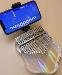 Jooleer Kalimba Con Soporte para Teléfono App Dedo Pulgar