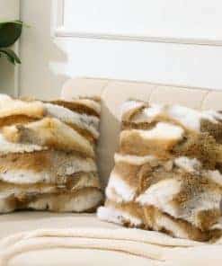 Juego de 2 Fundas de Cojín de Piel Natural Entua Lujo Real