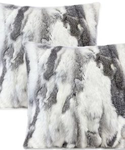 Fundas de cojín de pelo natural Entua de 20 pulgadas súper