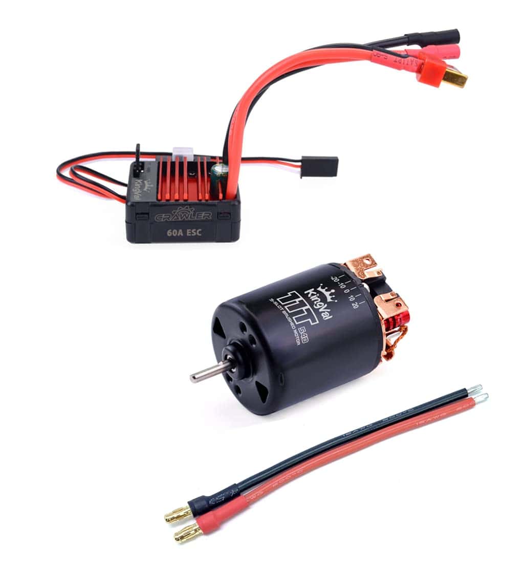 Motor de Reemplazo KingVal 5-Slot Rotor 540 11T con Eje de