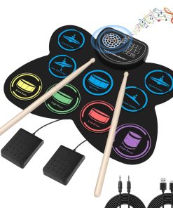 Set de Batería Electrónica, Marrilley 9 Pad de Práctica de