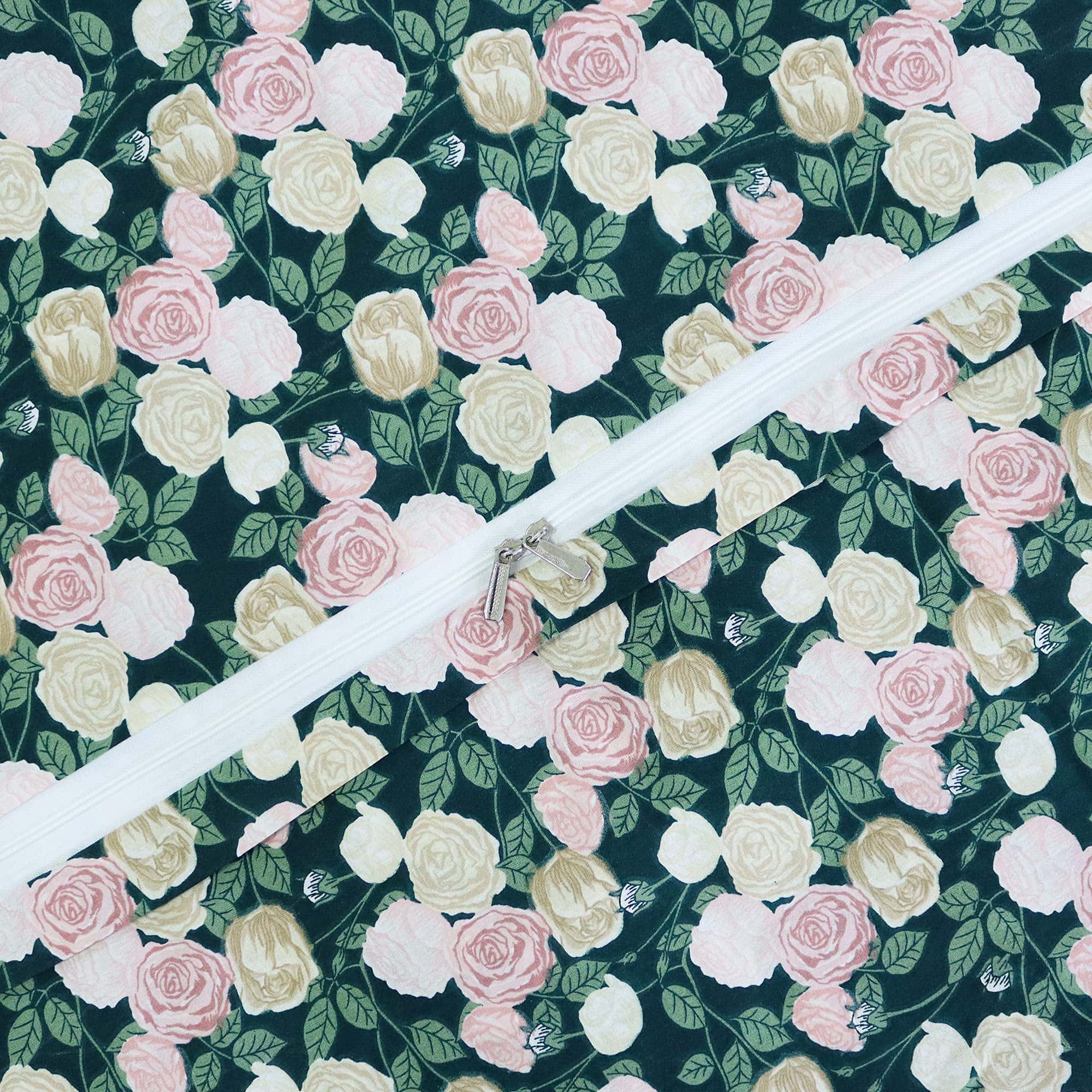 Juego de Ropa de Cama Vintage Damasco Rosas Gemelas 3 - Imagen 6