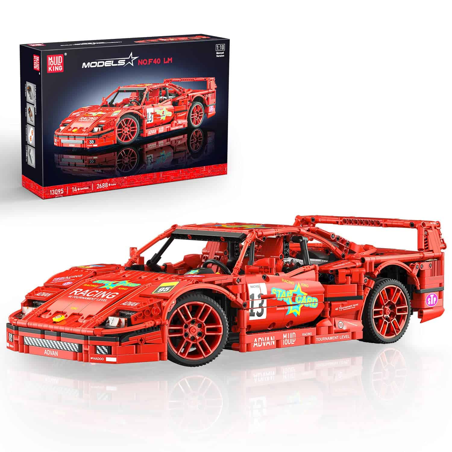 Mould King Cars F40 LM RC Cars Building Blocks, Control