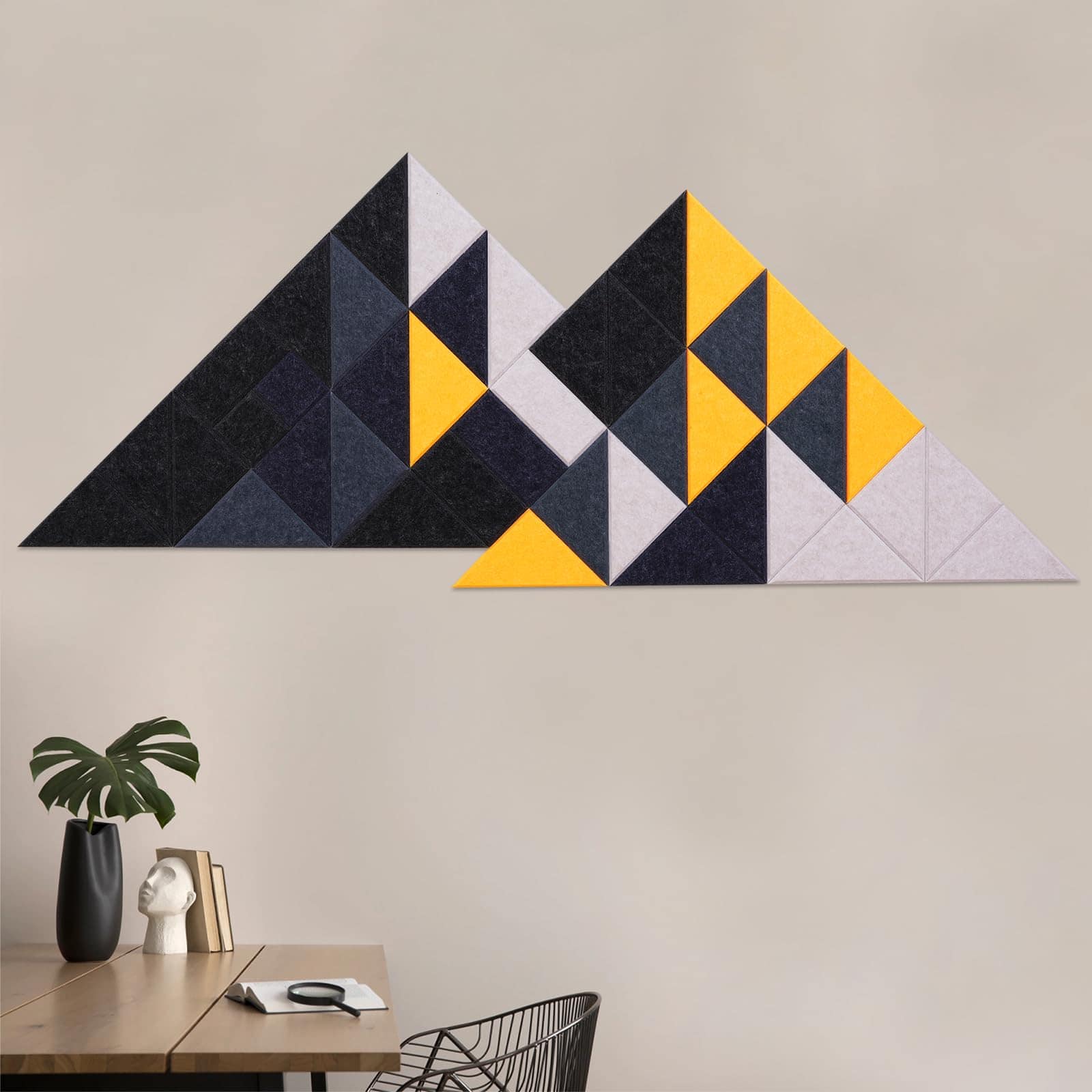 Paneles Acústicos Triangulares Autoadhesivos Tutmyrea 41