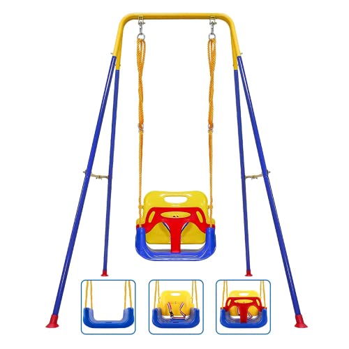 Columpio para Niños Pequeños, Juegos de Columpios 3-en-1