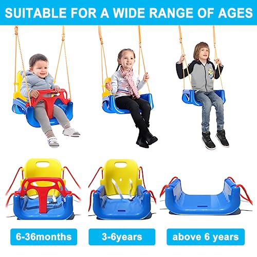 Columpio para Niños Pequeños, Juegos de Columpios 3-en-1 - Imagen 3