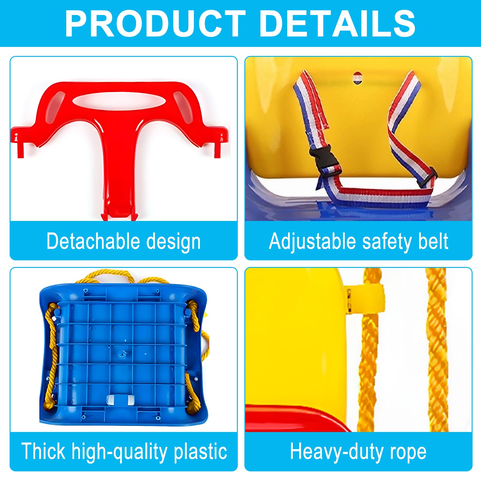 2 en 1 Columpio para Niños Pequeños - Jumper, Set de - Imagen 4