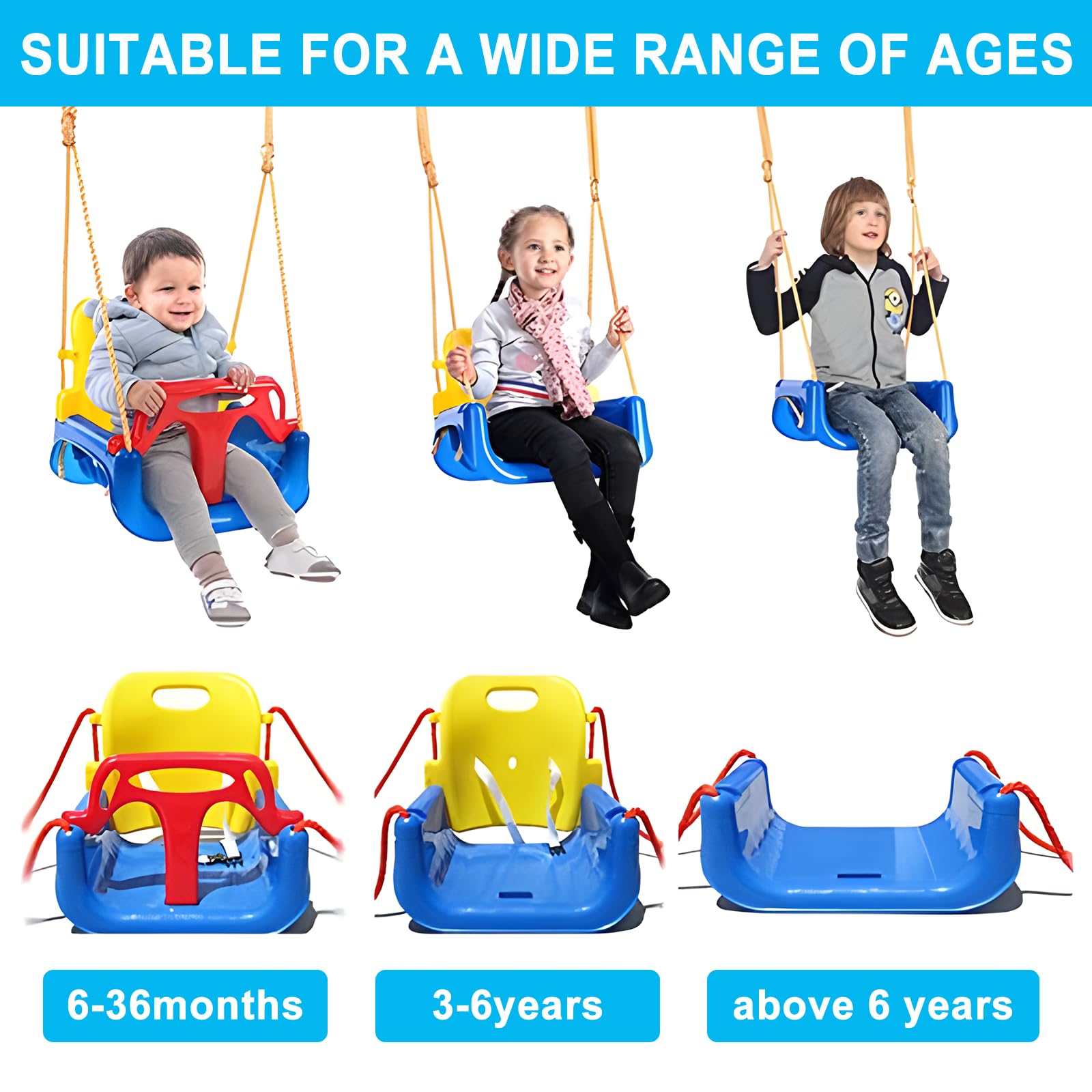 2 en 1 Columpio para Niños Pequeños - Jumper, Set de - Imagen 3