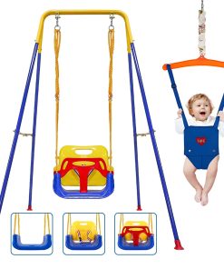 2 en 1 Columpio para Niños Pequeños - Jumper, Set de