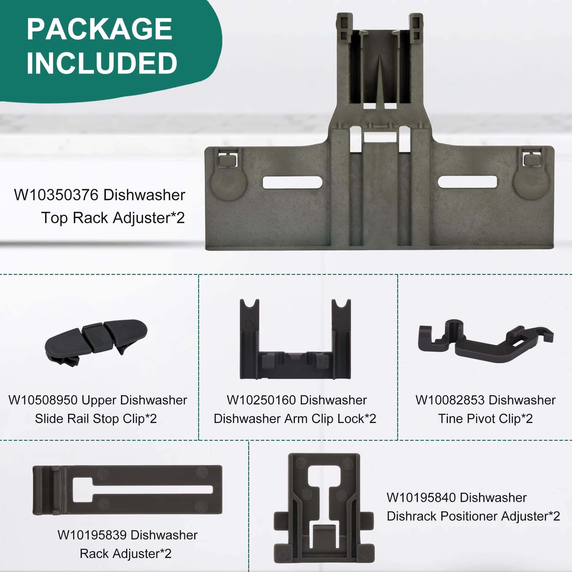Kit de Ajustador de Repisa Superior para Lavavajillas - Imagen 7