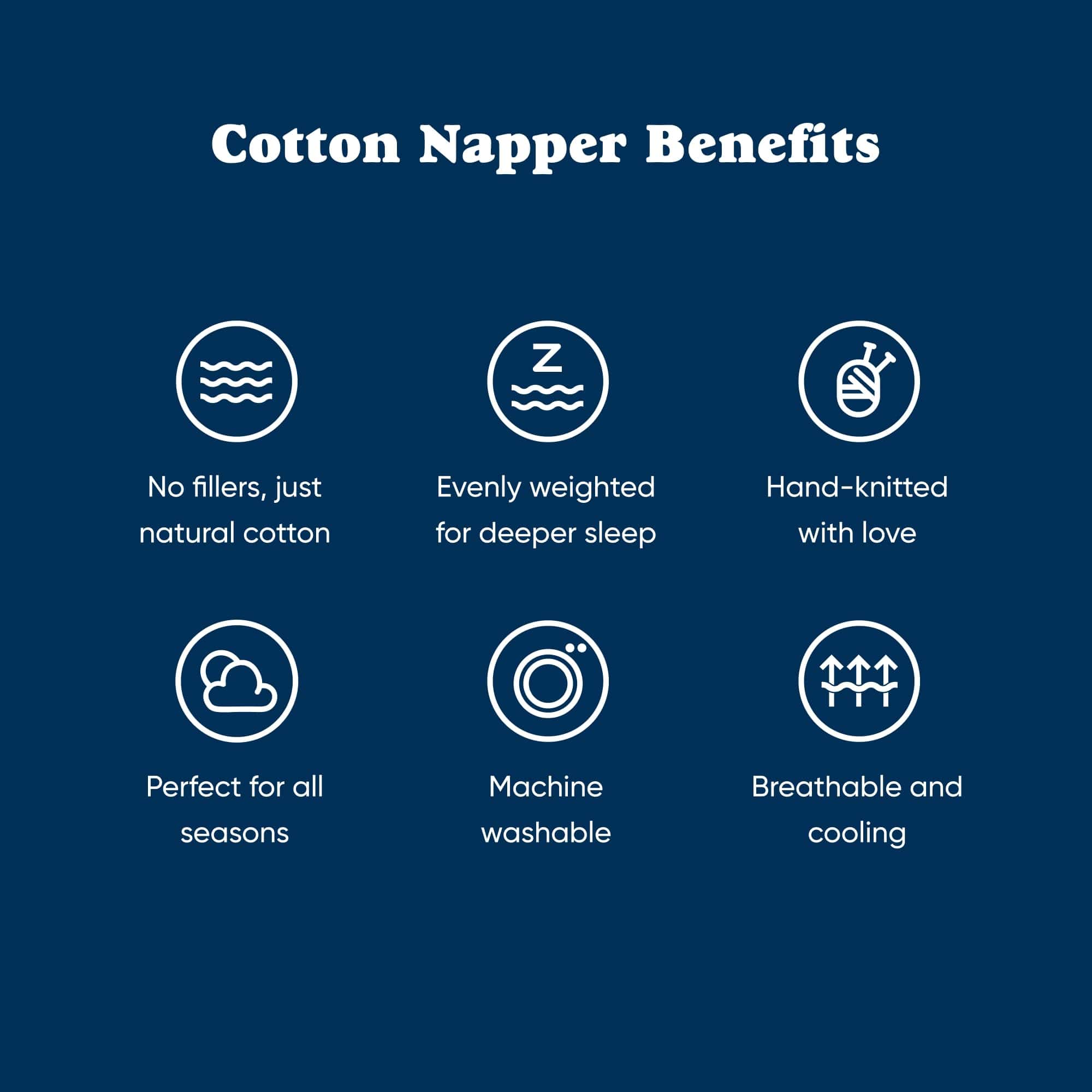 Mantas Ponderadas de Punto de Algodón para Adultos de - Imagen 8