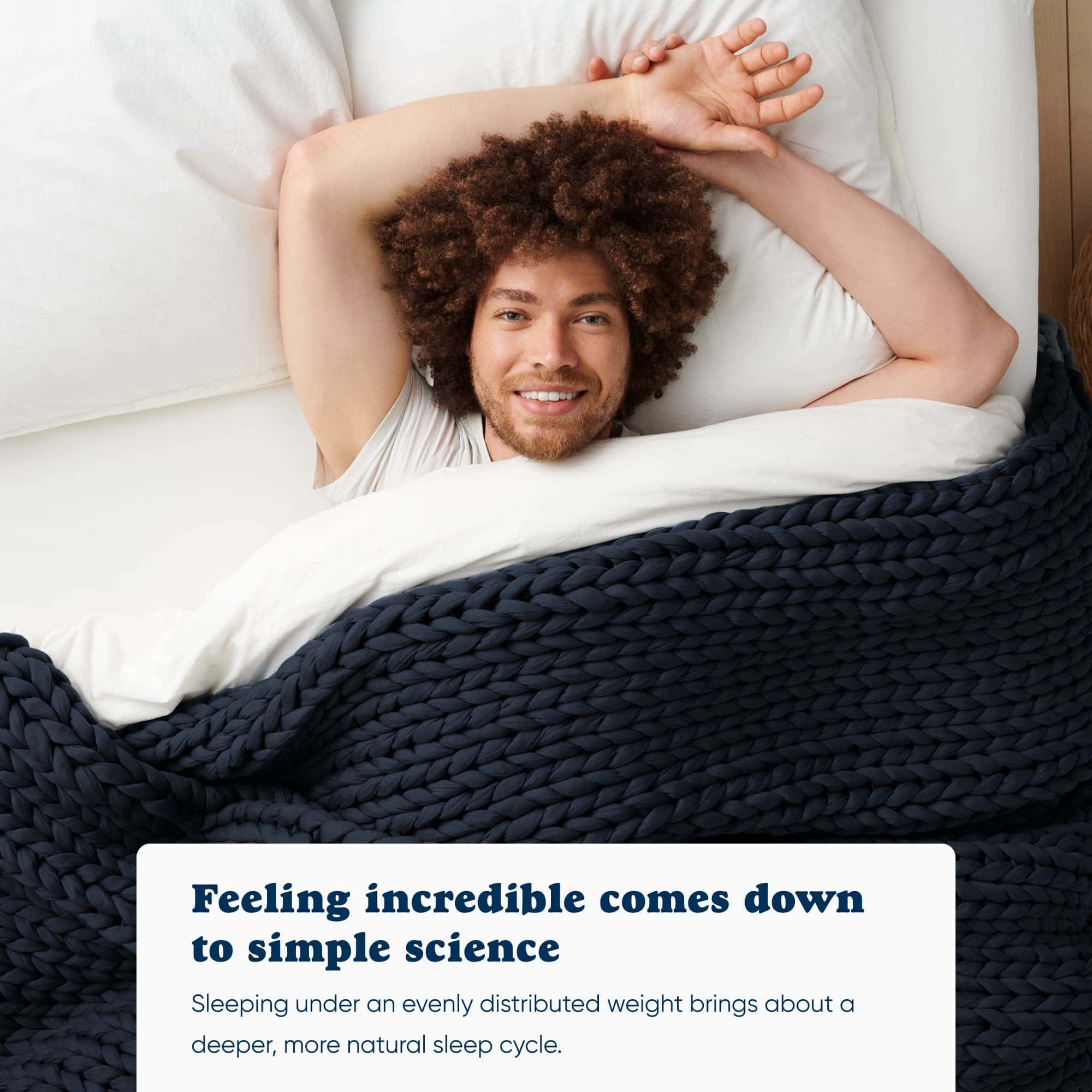 Mantas Ponderadas de Punto de Algodón para Adultos de - Imagen 4