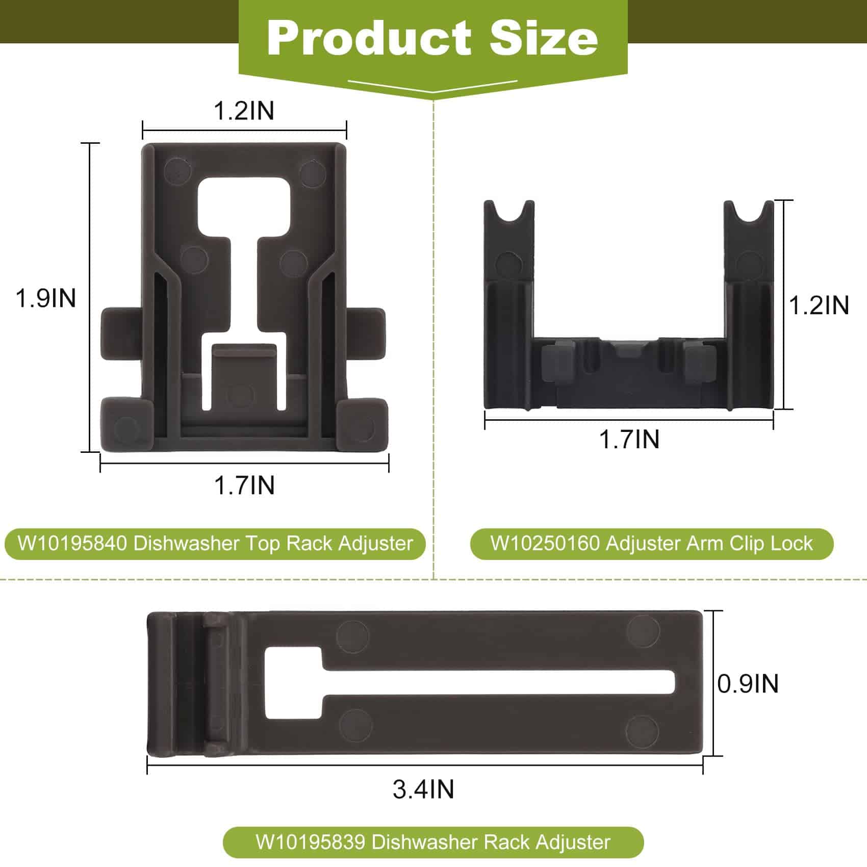 Kit de piezas de ajustador de estante superior de - Imagen 6
