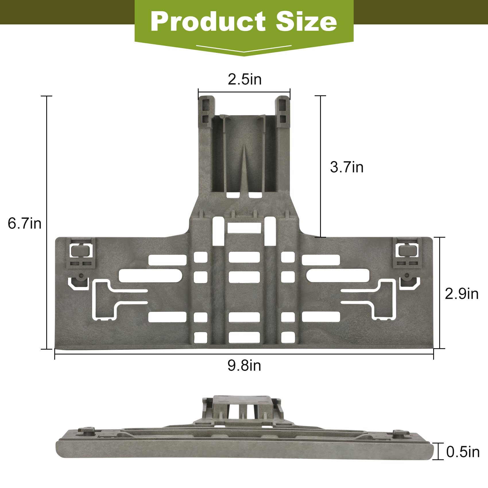 UPGRADE WPW10546503 W10546503 Ajustador de Rack Superior & - Imagen 3