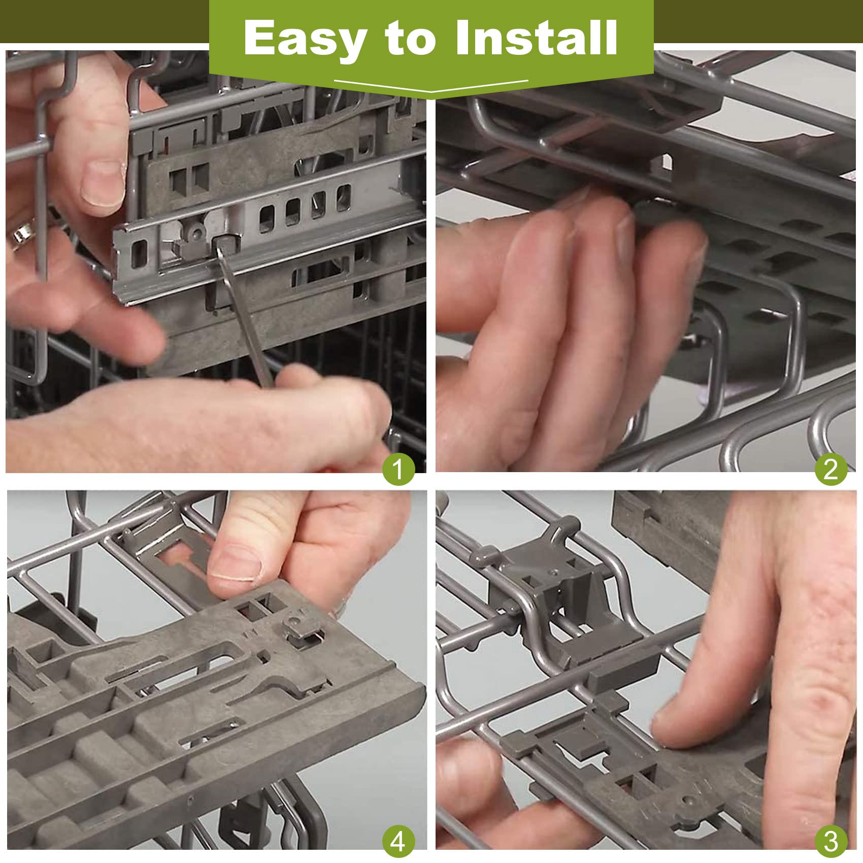 UPGRADE WPW10546503 W10546503 Ajustador de Rack Superior & - Imagen 6