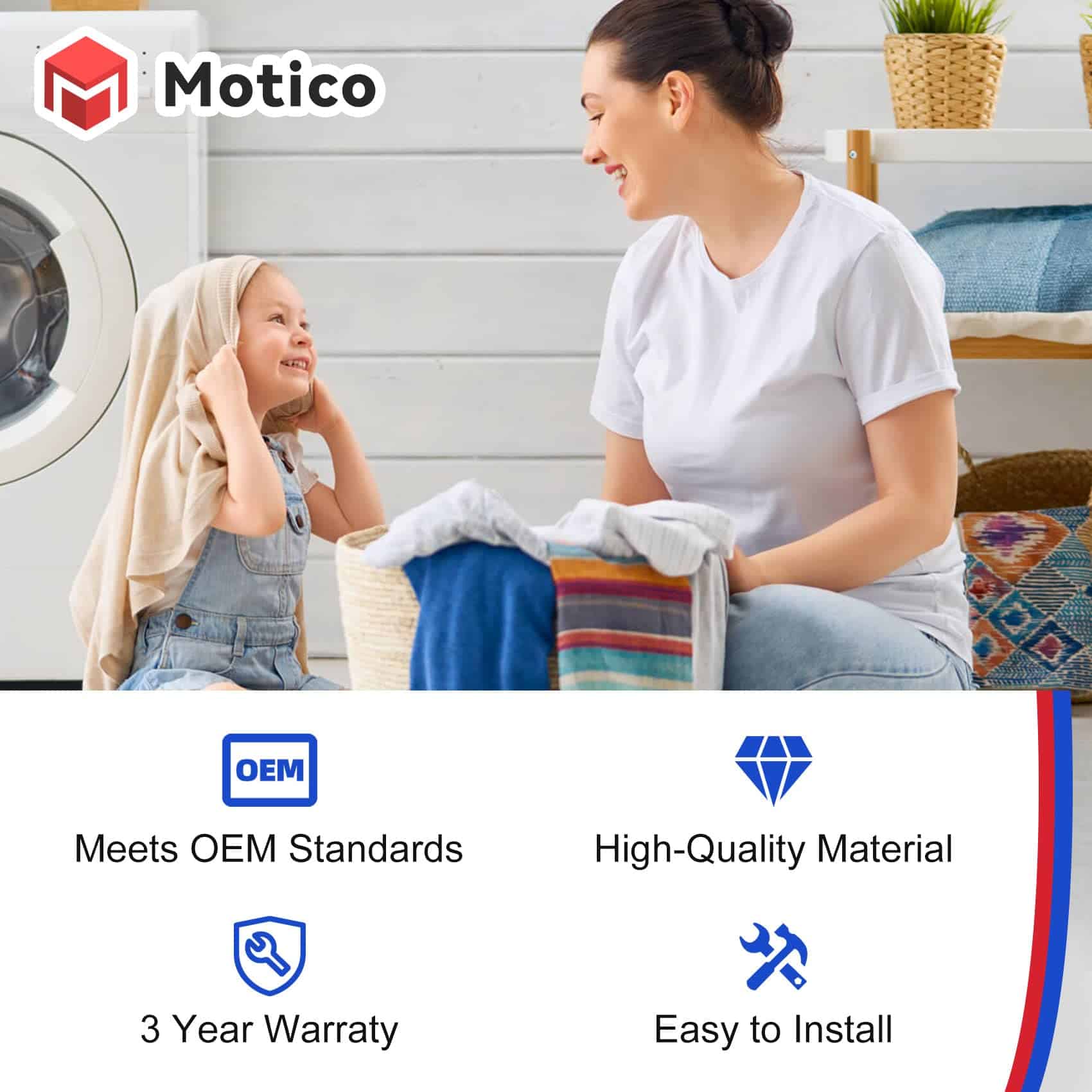 Ensamblaje de bloqueo de tapa de lavadora (3 cables) - Imagen 7