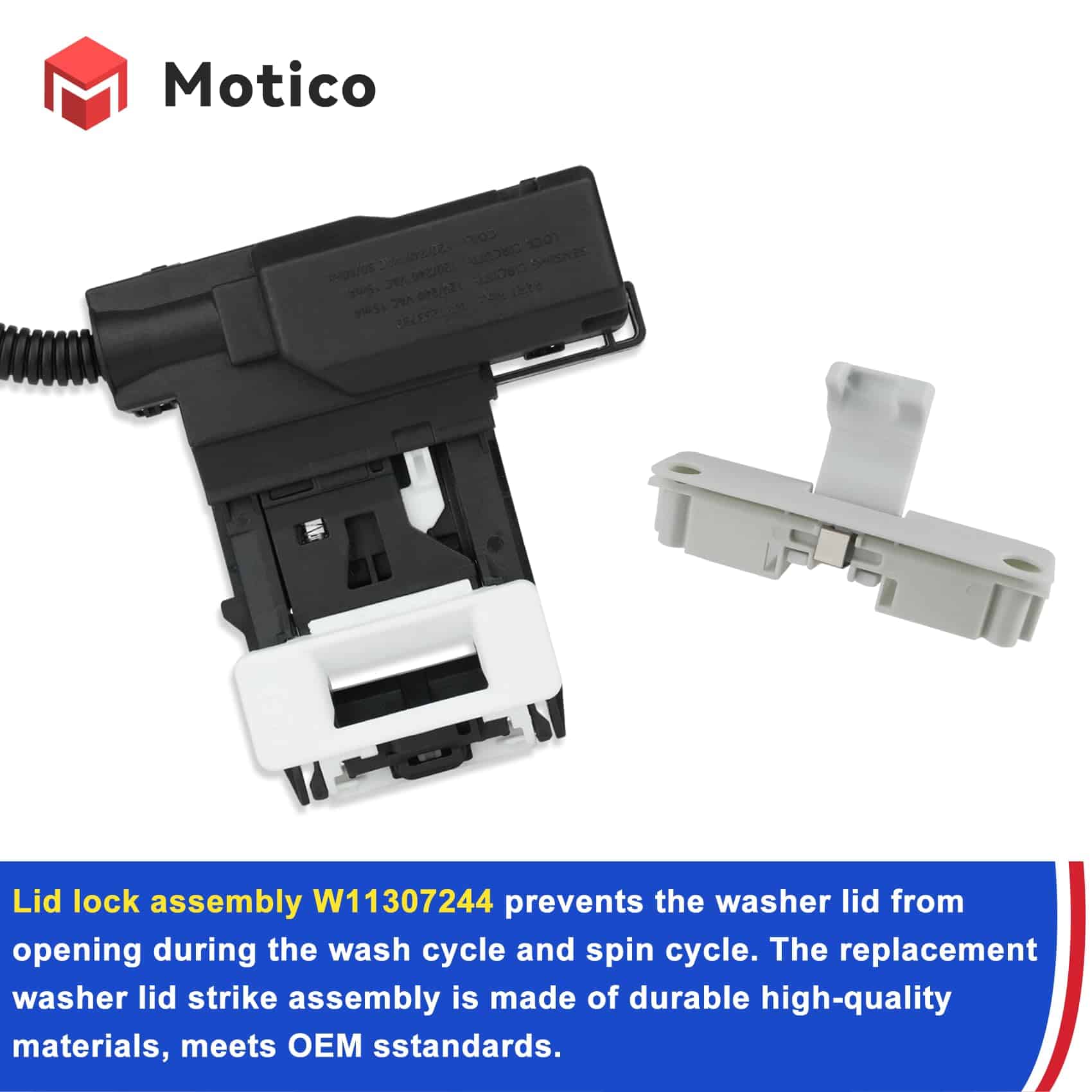 Ensamblaje de bloqueo de tapa de lavadora (3 cables) - Imagen 4