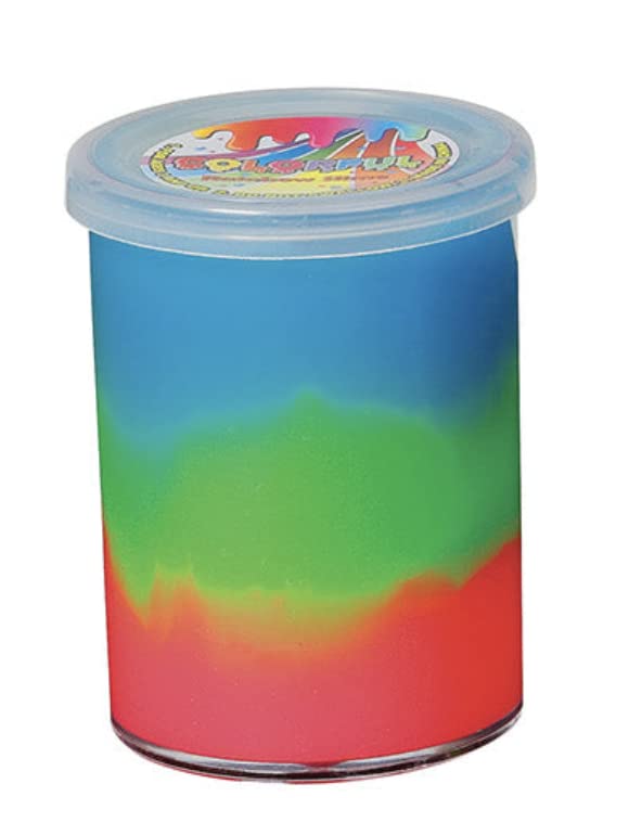 WARM FUZZY Toys Full Case (12) Rainbow Slime Putty | - Imagen 3