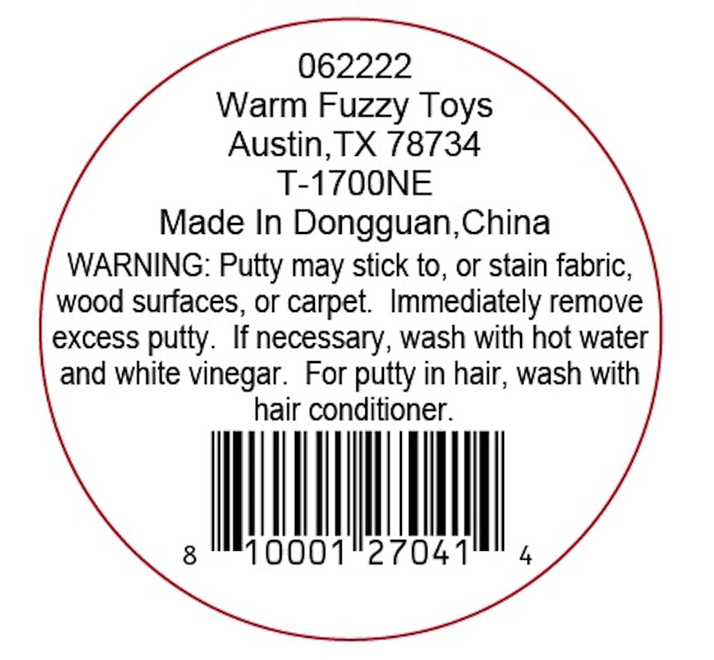 WARM FUZZY Toys Full Case (12) Rainbow Slime Putty | - Imagen 5