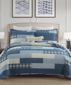 Juego de Edredón de Algodón PERHOM, 3 Piezas King