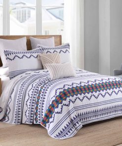 Colcha Boho KALOOLA Tamaño Queen - 100% Algodón Ligero con