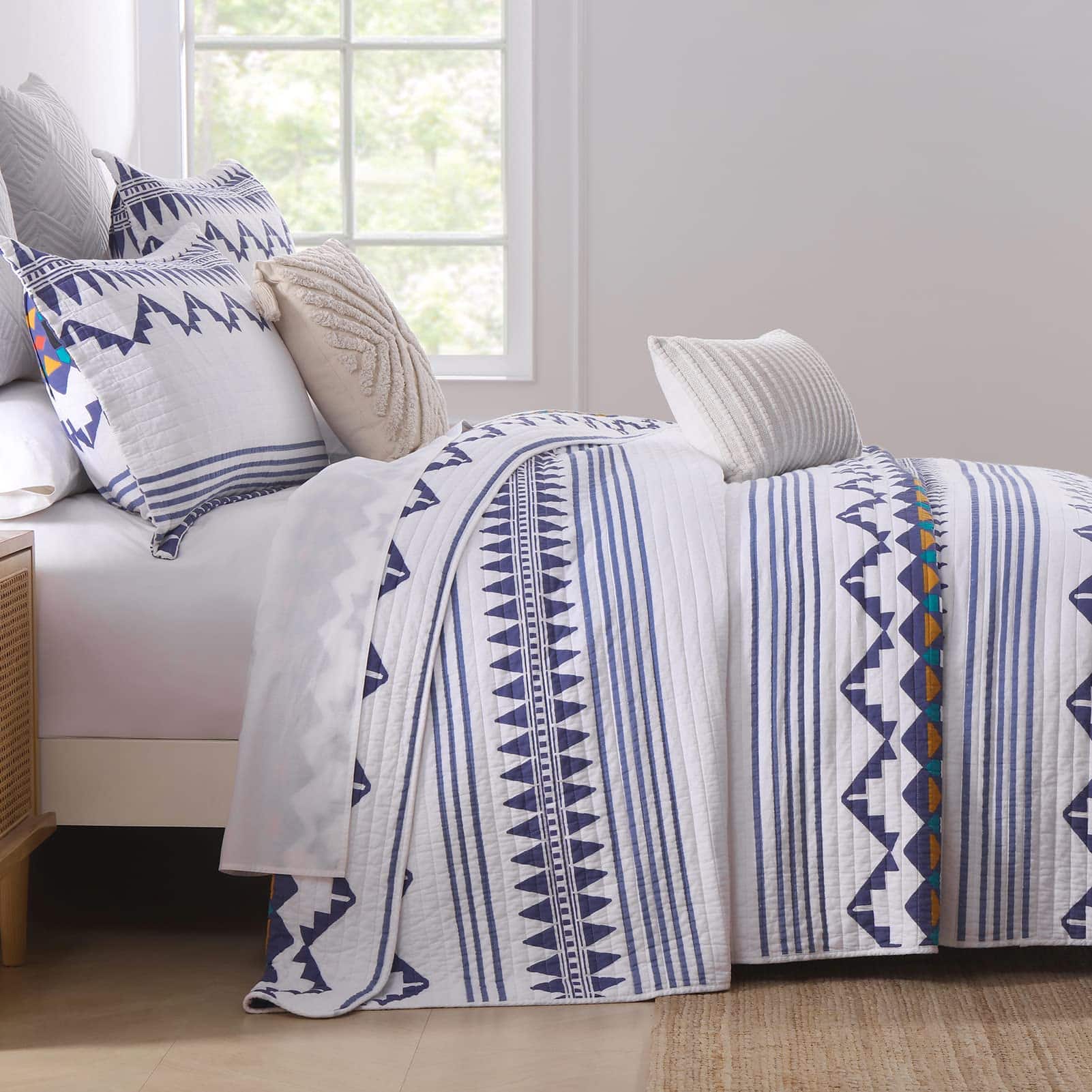 Colcha Boho KALOOLA Tamaño Queen - 100% Algodón Ligero con - Imagen 8