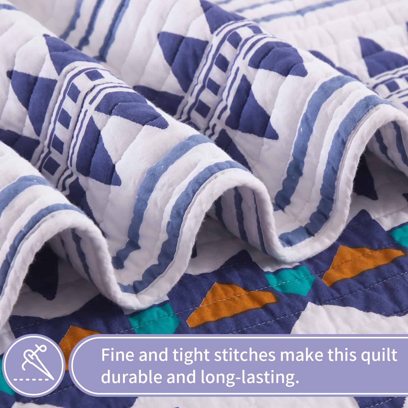 Colcha Boho KALOOLA Tamaño Queen - 100% Algodón Ligero con - Imagen 5