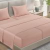 Juego de Sábanas 100% Algodón Egipcio Tamaño -Rosa Sepia